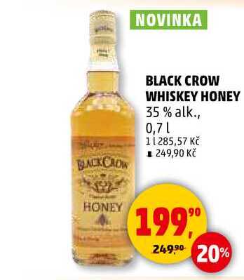 BLACK CROW WHISKEY HONEY, 0,7 l