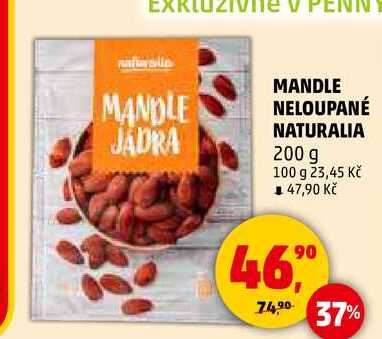MANDLE NELOUPANÉ NATURALIA, 200 g