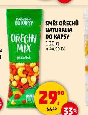 SMĚS OŘECHŮ NATURALIA DO KAPSY, 100 g 