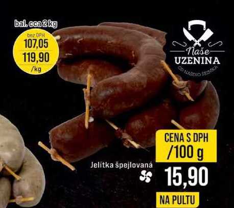 Jelitka špejlovaná 100 g