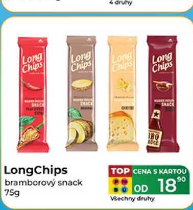 LongChips bramborový snack 75g