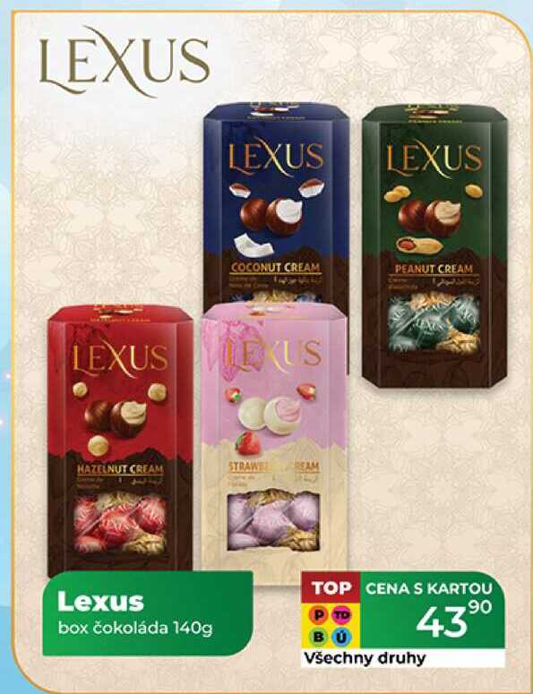 Lexus box čokoláda 140g