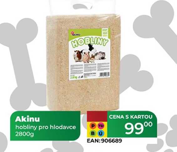 Akinu hobliny pro hlodavce 2800g