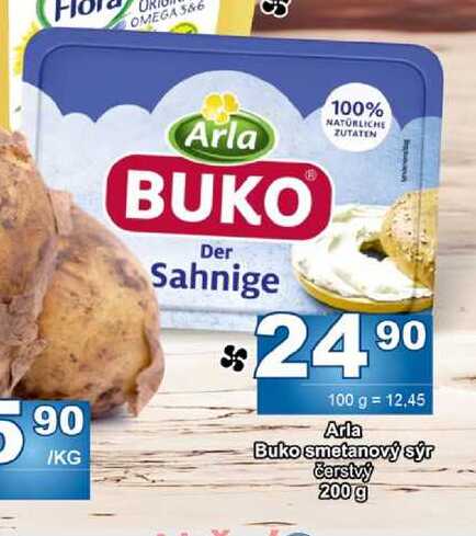 Arla Buko smetanový sýr čerstvý 200 g