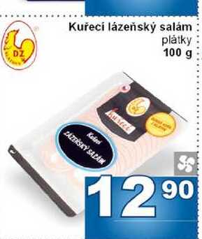 Kuřecí lázeňský salám plátky 100 g