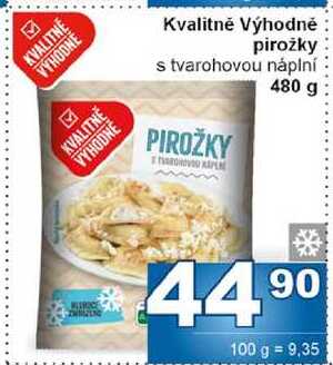 Kvalitně Výhodně pirožky s tvarohovou náplní 480g