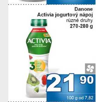 Danone Activia jogurtový nápoj různé druhy 270-280 g