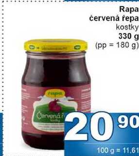 Rapa červená řepa kostky 330 g