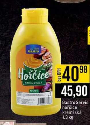 Gastro Servis hořčice kremžská 1,3 kg 