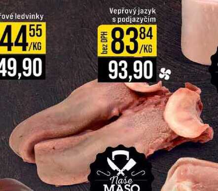 Vepřový jazyk s podjazyčím 1 kg