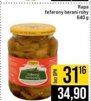Rapa feferony berani rohy 640 g