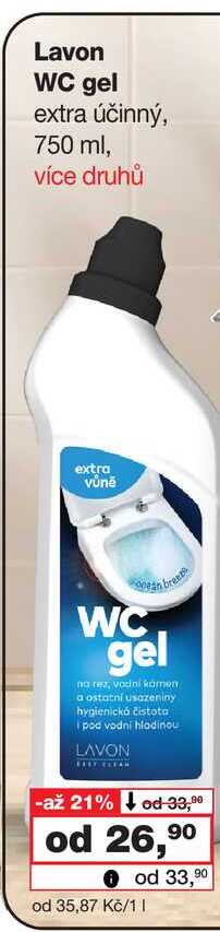 Lavon WC gel extra účinný, 750 ml
