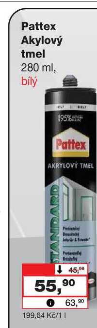 Pattex Akylový tmel 280 ml