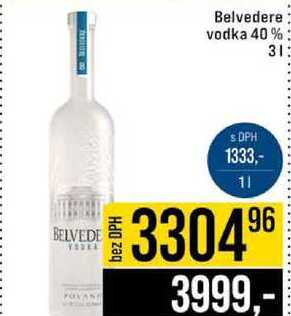 Belvedere vodka 40 % 3 l