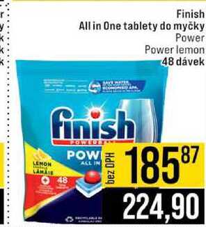 Finish All in One tablety do myčky 48 dávek