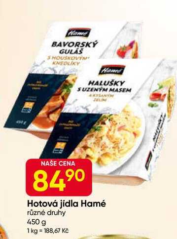 Hamé Hotová jídla 450g, vybrané druhy