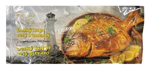 Kapr celý kuchaný, odšupinovaný, 1 kg