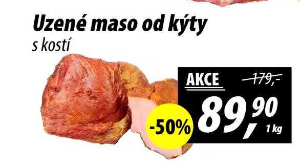 Uzené maso od kýty s kostí, 1 kg