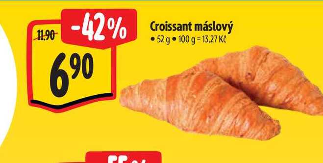  Croissant máslový 52 g  
