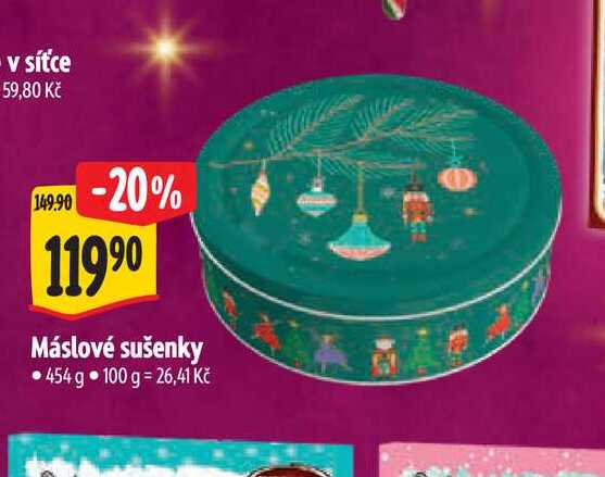 Máslové sušenky 454 g