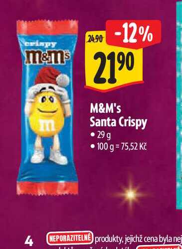 M&M's Santa Crispy 29 g