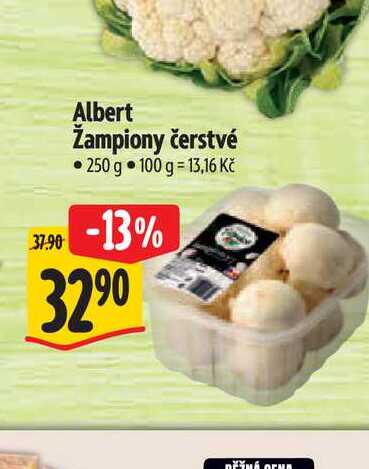 Albert Žampiony čerstvé 250 g