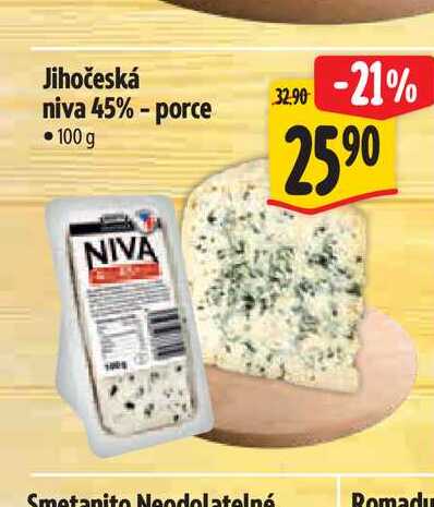 Jihočeská niva 45% - porce 100 g