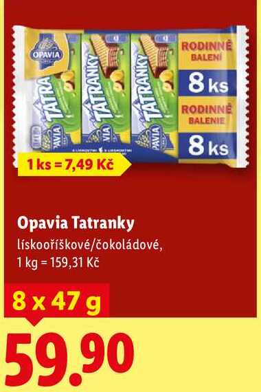 Opavia Tatranky, 8x 47 g
