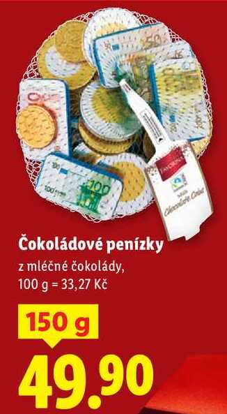 Čokoládové penízky, 150 g
