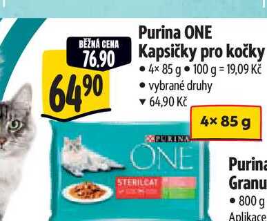 Purina ONE Kapsičky pro kočky 4x 85 g