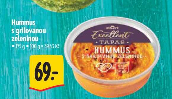 Hummus s grilovanou zeleninou 175 g