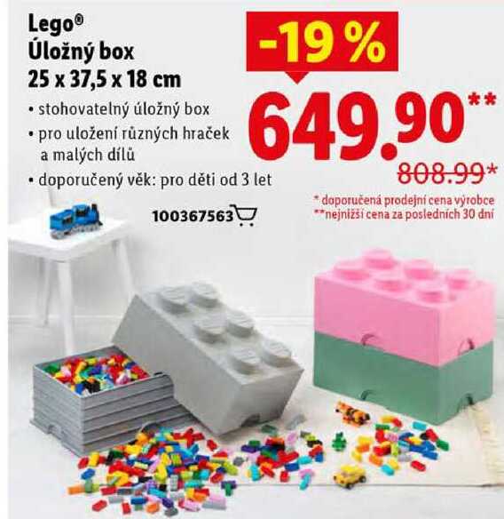 Lego Úložný box 25 x 37,5 x 18 cm