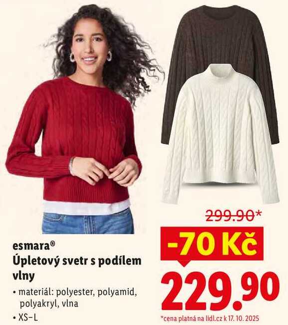 esmara Úpletový svetr s podílem vlny