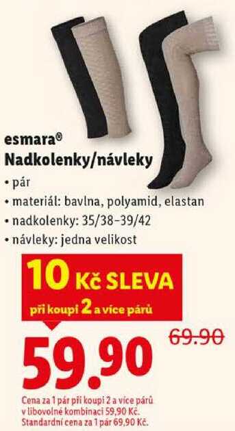esmara Nadkolenky/návleky
