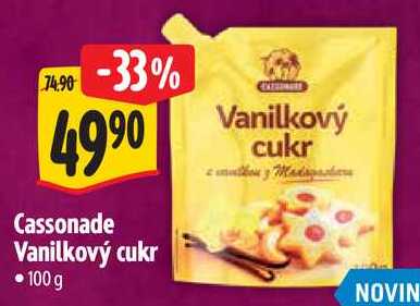 Cassonade Vanilkový cukr, 100 g
