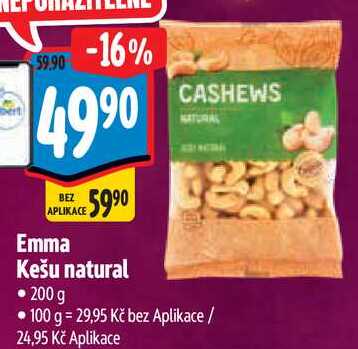 Emma Kešu natural, 200 g 