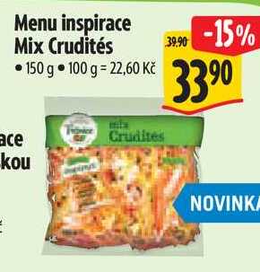 Menu inspirace Mix Crudités, 150 g