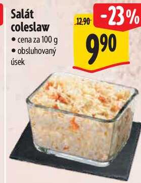 Salát coleslaw, cena za 100 g