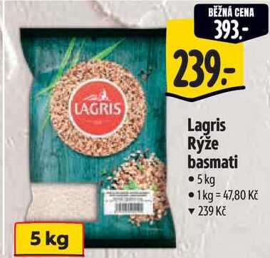 Lagris Rýže basmati, 5 kg