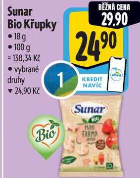 Sunar Bio Křupky, 18 g