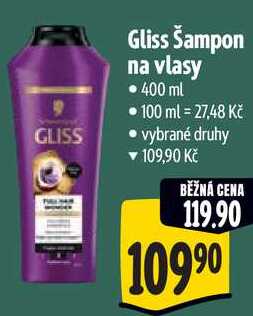 Gliss Šampon na vlasy, 400 ml