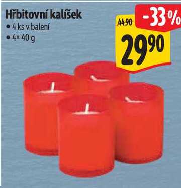 Hřbitovní kalíšek, 4x 40 g 