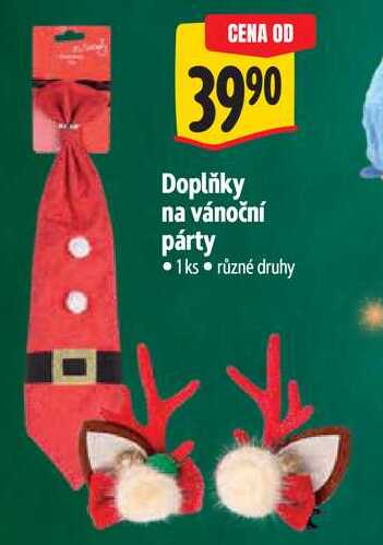 Doplňky na vánoční párty