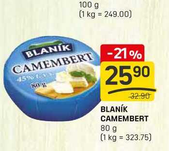BLANÍK CAMEMBERT 80 g