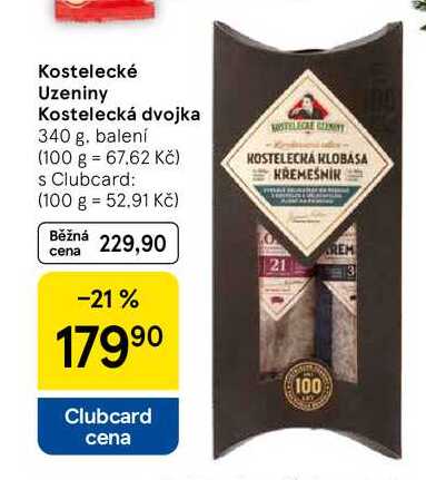 Kostelecké Uzeniny Kostelecká dvojka, 340 g