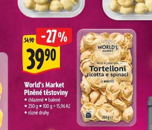 World's Market Plněné těstoviny 250 g