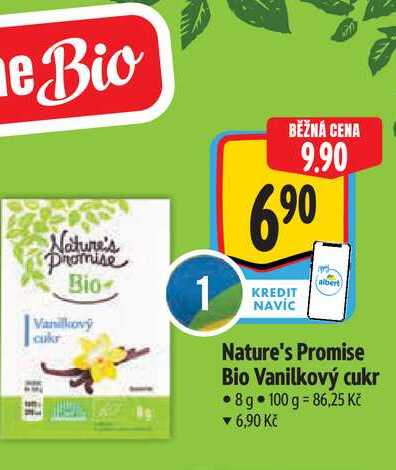 Nature's Dromise Bio Vanilkový cukr 8 g