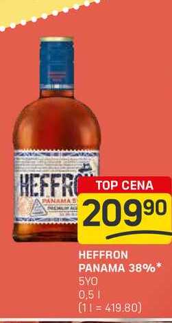 HEFFRON PANAMA 38% 5YO 0,5l