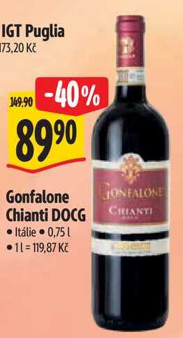 Gonfalone Chianti DOCG, 0,75 l