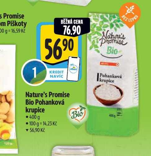 Nature's Promise Bio Pohanková krupice  400 g